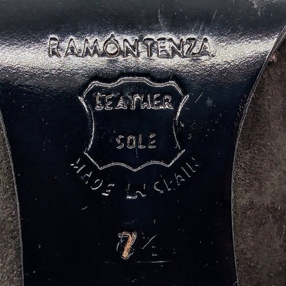 Ramon Tenza Suede Colorblock Heels - Size 7.5M & 8M - Picture 8 of 9